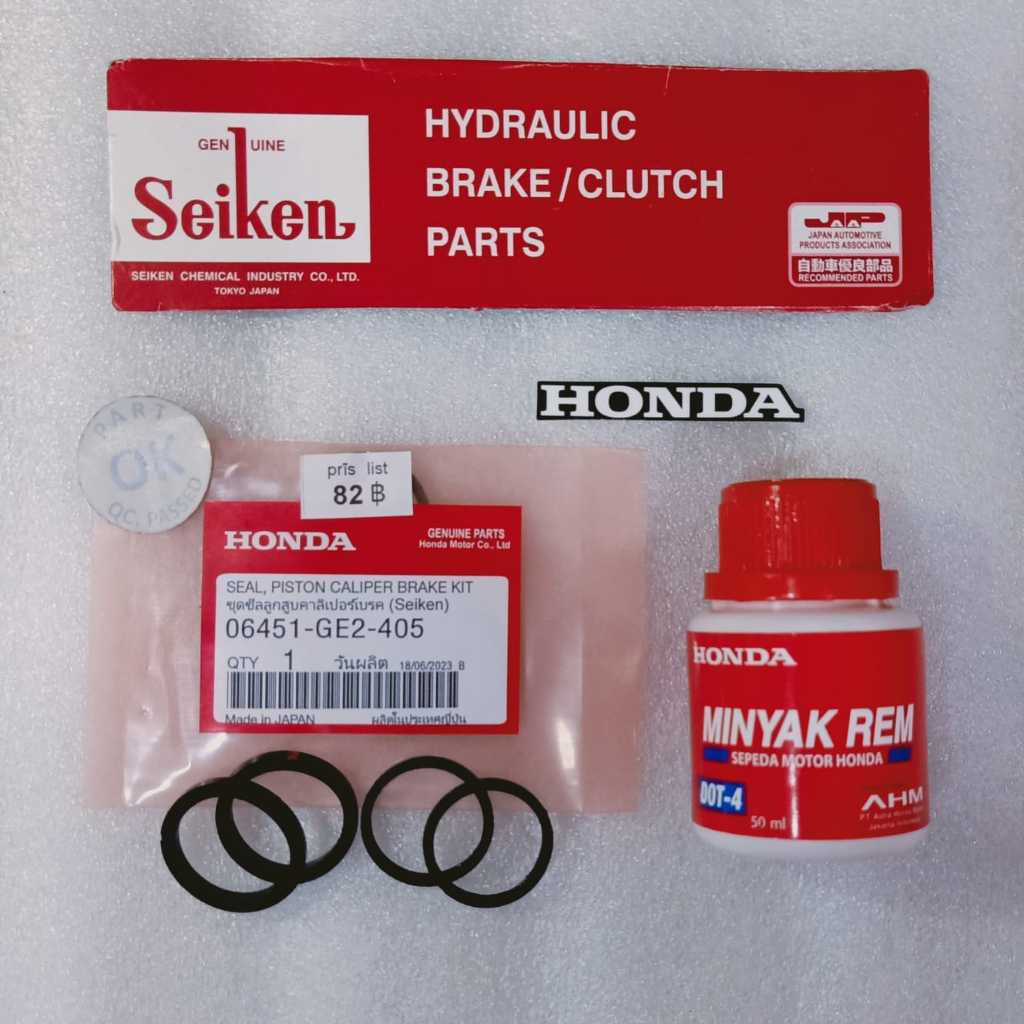 06451 GE2 405 SEAL SET PISTON KALIPER REM CAKRAM SEAL PISTON CALIPER BRAKE KIT CBR 150R PCX Tiger 20