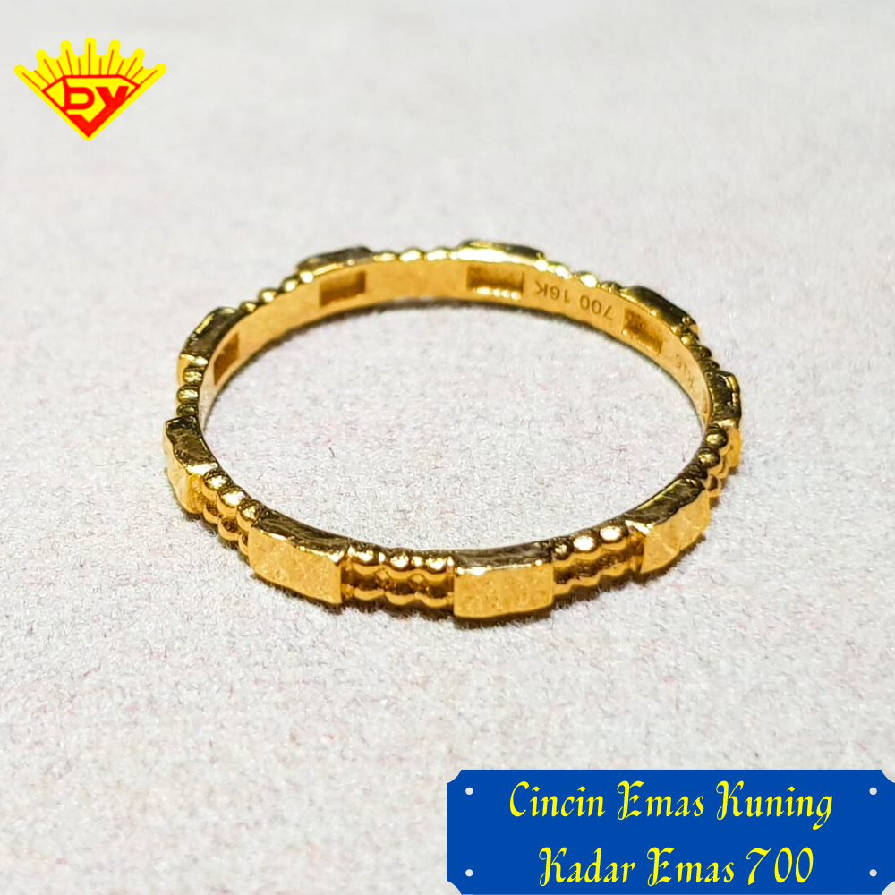 Cincin Emas Kuning 723 Kadar Emas 700