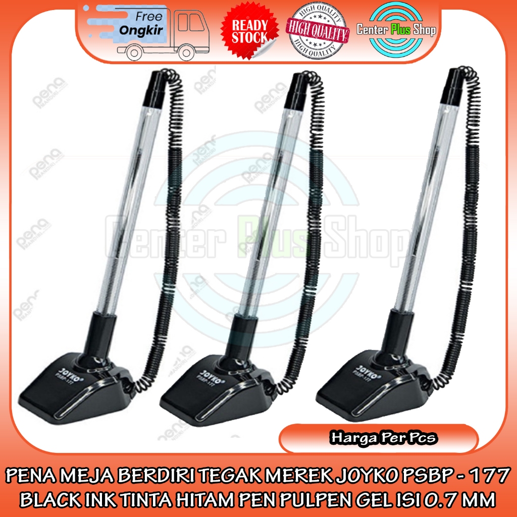 

Pulpen Pena Meja Joyko PSBP - 177 Pen Bolpen Balpoint Stand Berdiri Tegak Alat Tulis Menulis Tulisan Halus rapi 0,7 MM Black Hitam Itam Item Catat Mencatat Catatan Materi Pelajaran Pembelajaran Dokumen Pendidikan Sekolah School Kantor Office Perlengkapan