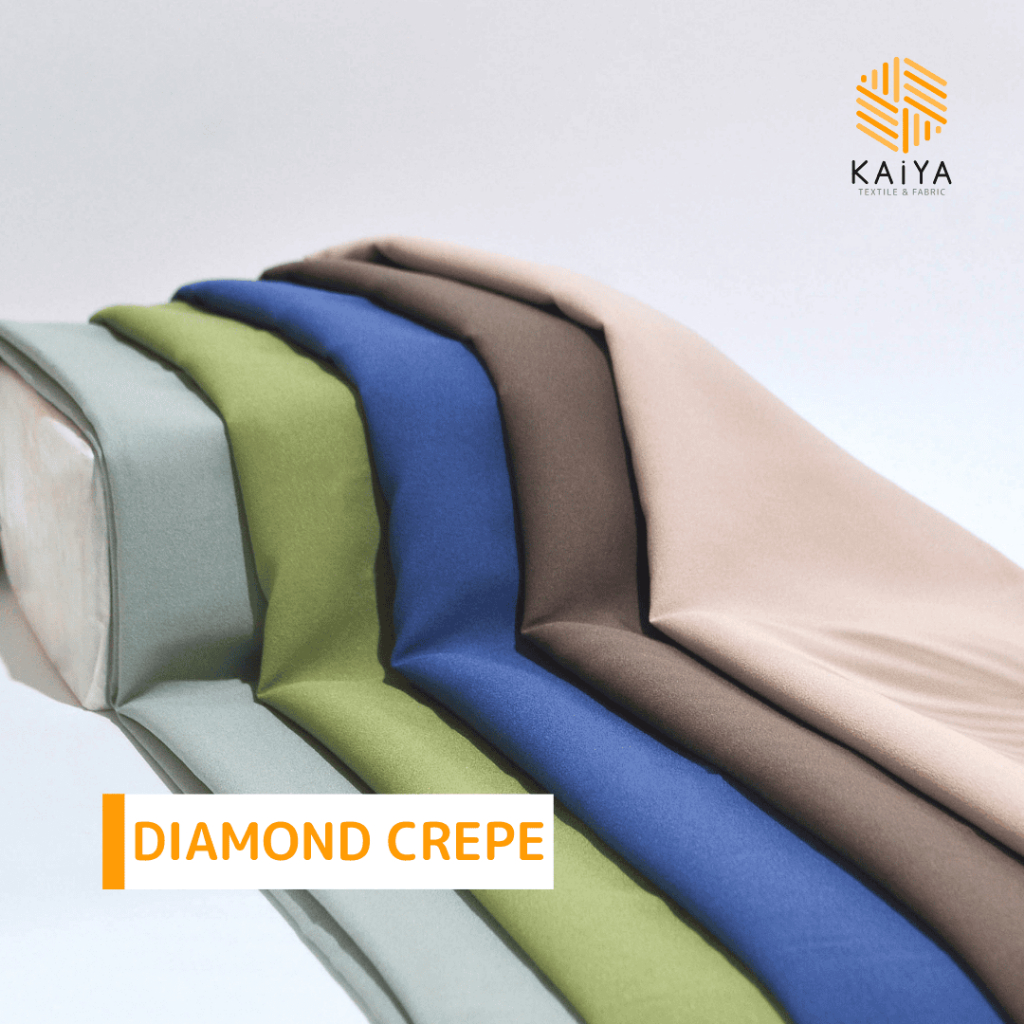 Bahan Kain Gamis Diamond Crepe Georgette 1 rol ± 65 yard