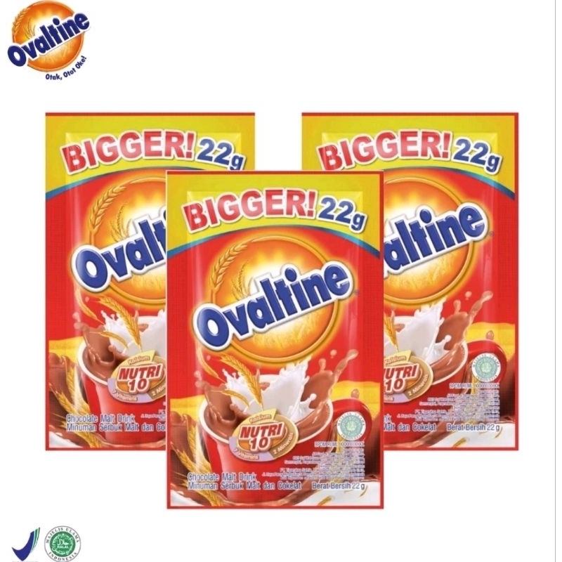 

Ovaltine Chocolate Malt Drink Renceng Isi 10 Sachet 22 Gram