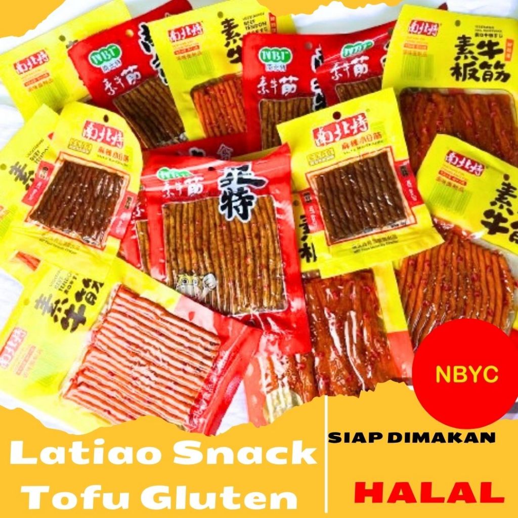 

Latiao Snack Thofu Gluten Kulit Tahu Vegetarian 112 gram HALAL Banyak varian rasa ada Paket HEMAT