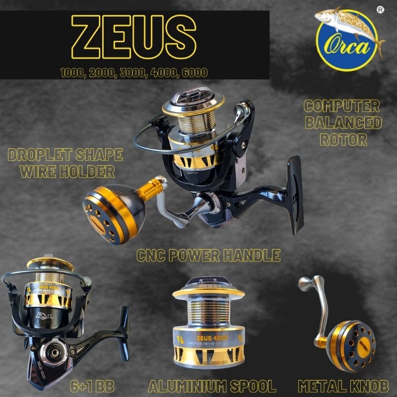 Reel Spinning Orca Zeus 1000