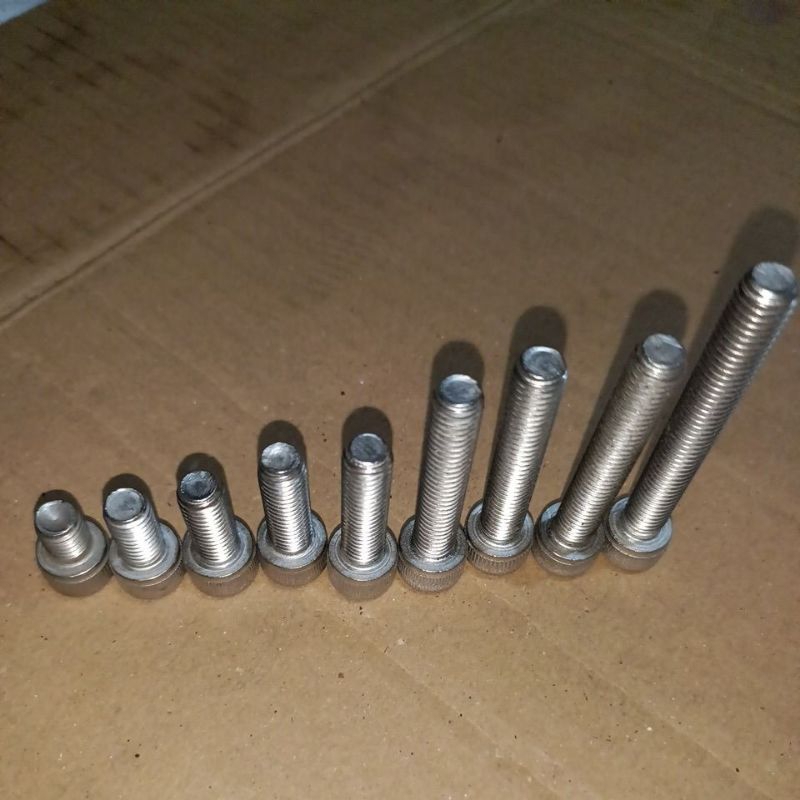 Baut L stainless ukuran 12