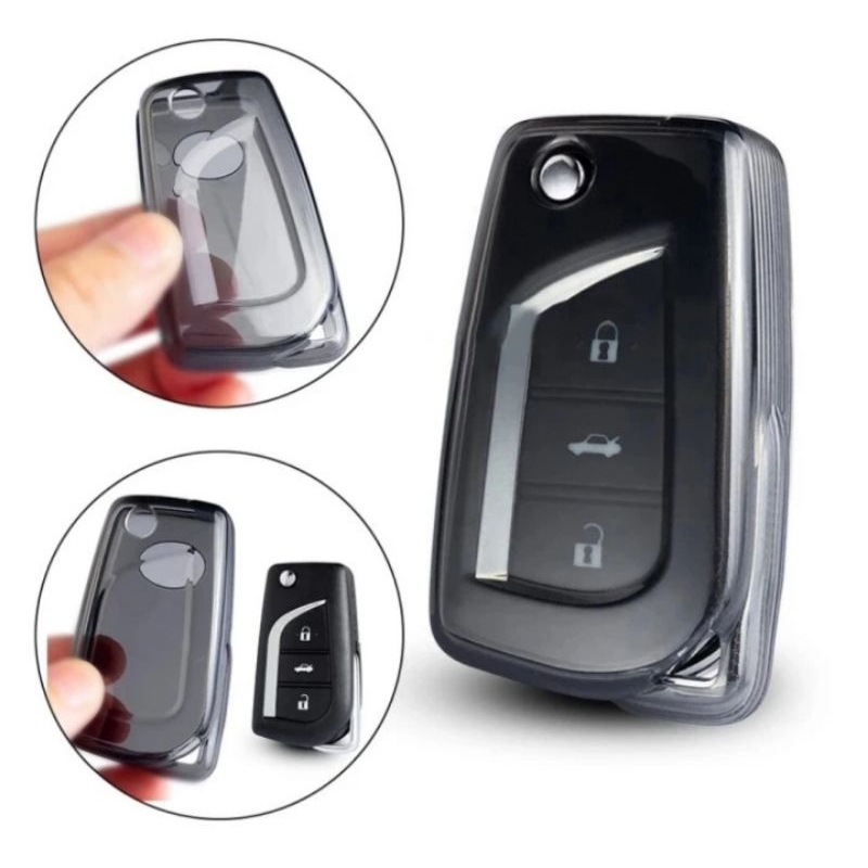 Gantungan Cover Sarung Kunci Transparan Mobil Innova Reborn Hilux Dll