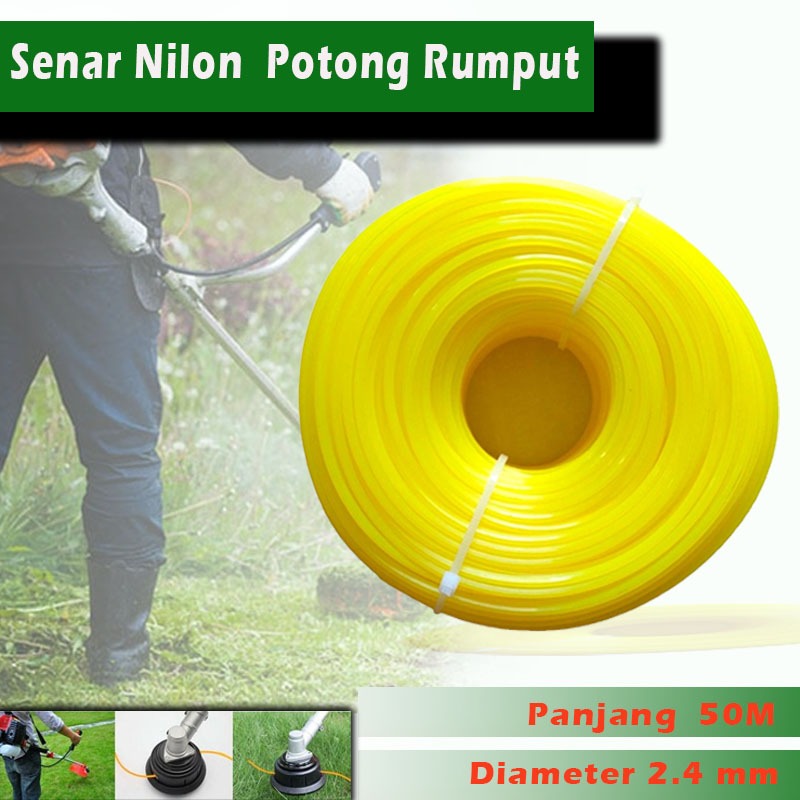 Panjang 50 M Senar Potong Rumput Senar Mesin Potong Rumput Tali Senar Nylon Pemotong Rumput - Pisau 