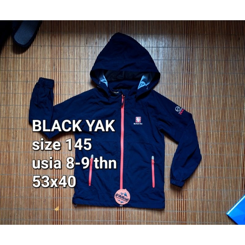 Jaket Outdoor BLACKYAK Hitam Anak Waterproof