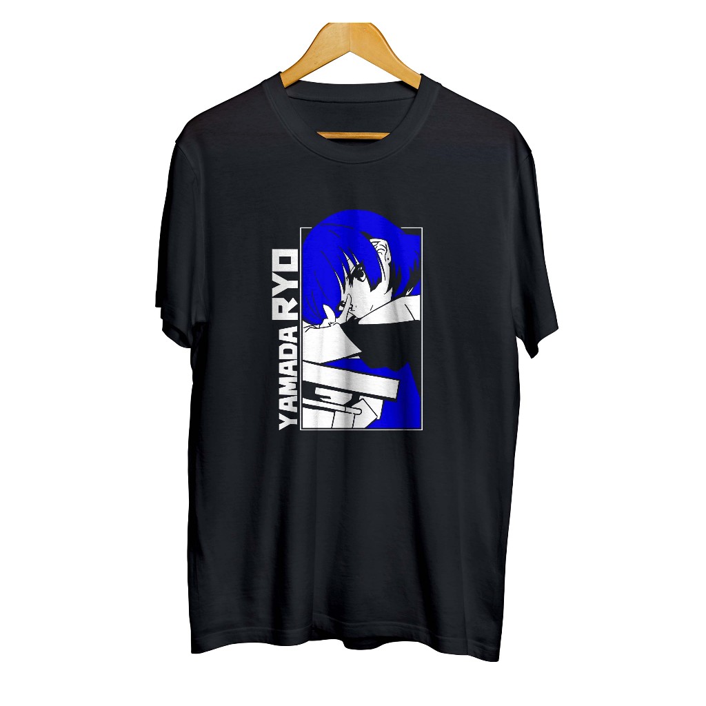 Kaos distro anime YAMADA RYO - BOCCHI THE ROCK material cotton combed 30s