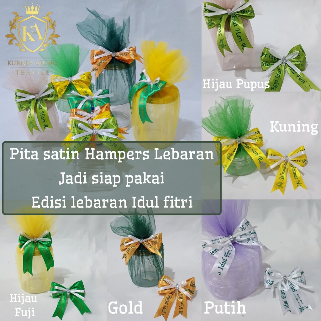 

Pita Satin Jadi Hampers Souvenir Lebaran Idul Fitri Siap Pakai Per 1pcs
