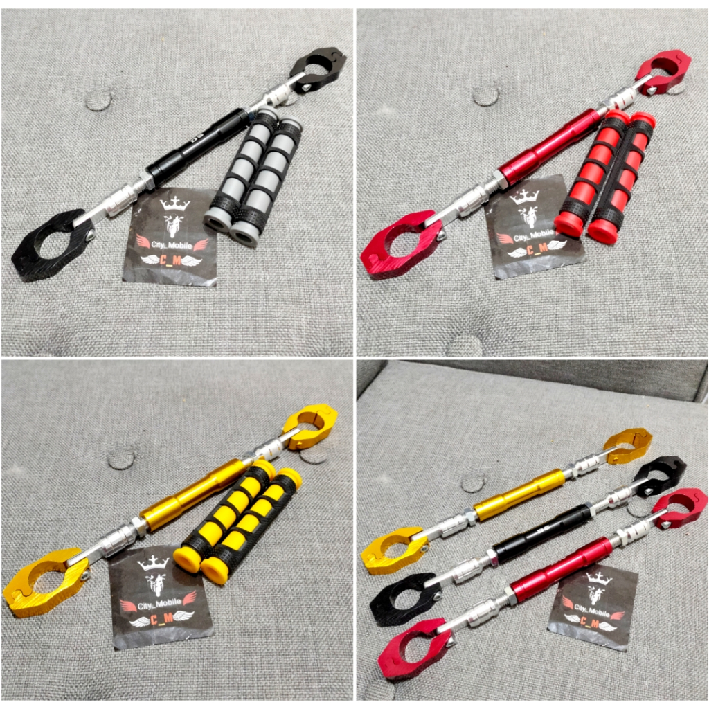 palang stang/stabiliser stang stelan plus karet handle motor beat street, vixion,pcx