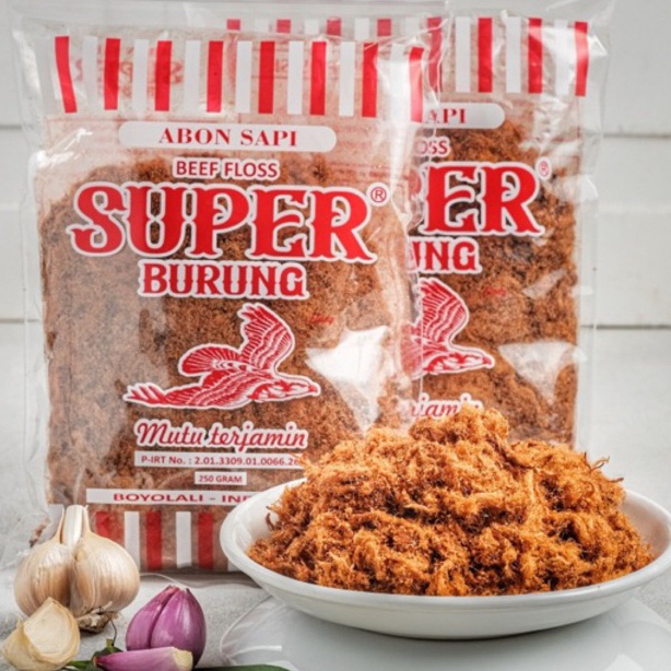 

Abon Sapi Super cap Burung Elang 250 gram | Boyolali Ready Stock