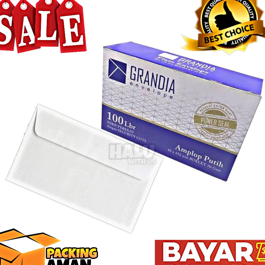 

Bayar Di Tempat (BISA COD) PROMO 1 box AMPLOP Surat PUTIH 104 polos Air Mail ekonomis 100 lembar ada perekat Terlaku.