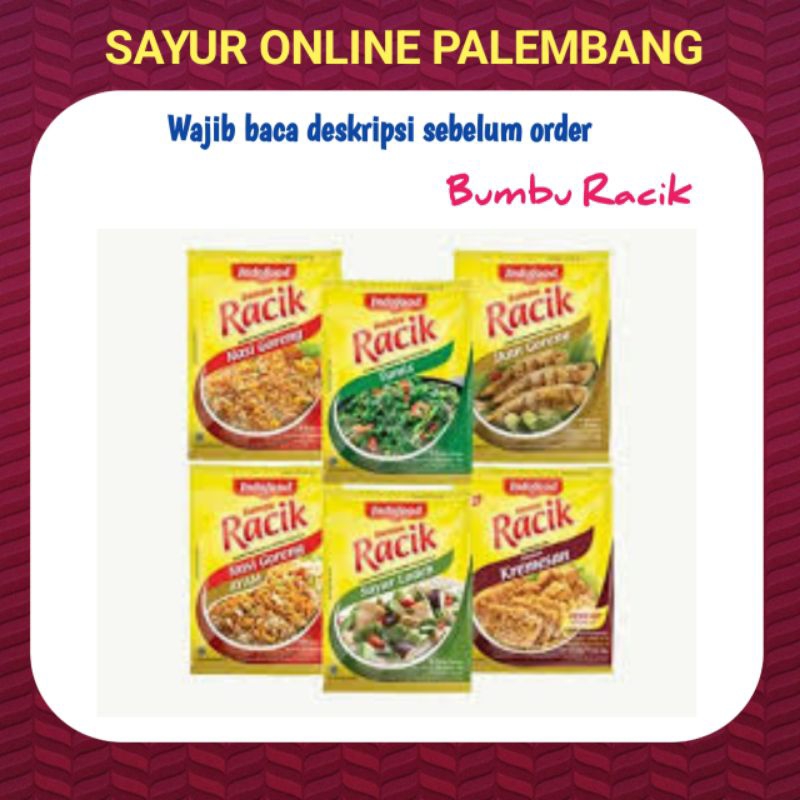 

Bumbu Racik Sesuai Varian - Pasar Toko Sembako Sayur Online Palembang