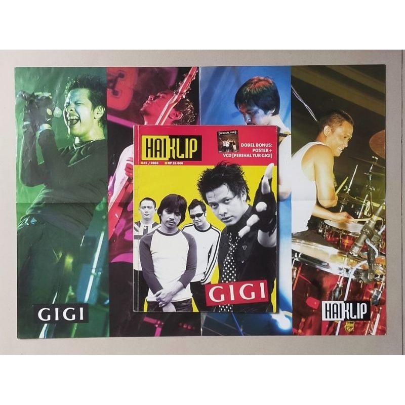 Majalah Hai Klip 2003 : GIGI - Armand - Dewa Budjana + bonus Poster