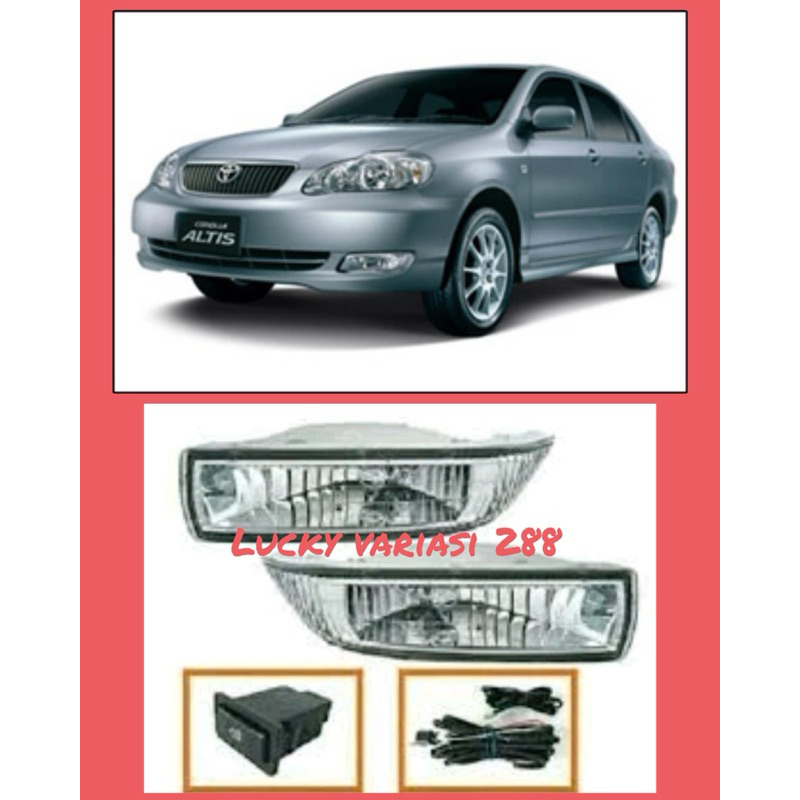 FOGLAMP LAMPU KABUT  COROLLA ALTIS 2000 2001 2002 2003 LAMPU BUMPER DEPAN COROLLA ALTIS