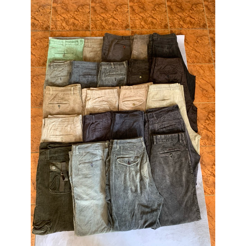 borongan celana corduroy