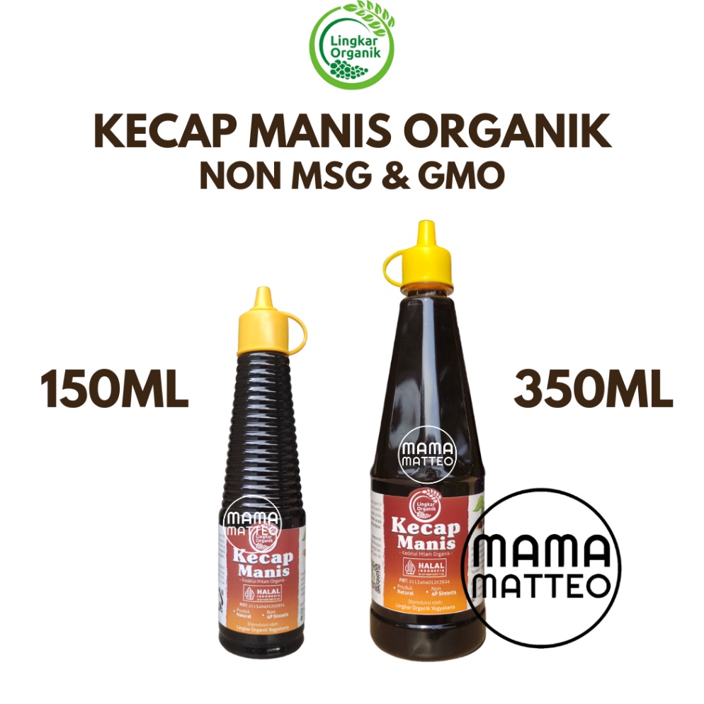 

RA9583 LINGKAR ORGANIK Kecap Manis Organik Sehat Non MSG & GMO / 150ML / 350ML / BANDUNG cfknb