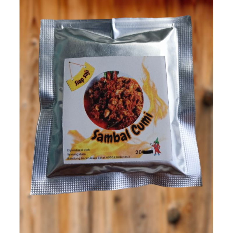 

Sambal sachet/sambal sachet murah/sambal sachet cumi/ayam/tongkol 20g