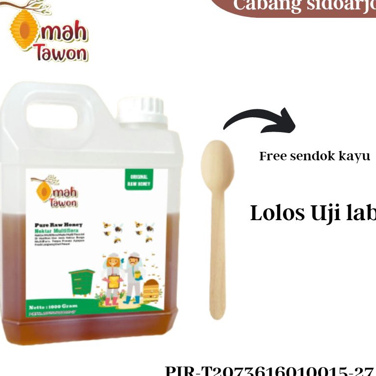 

[☽U63/] Madu Murni Asli Madu Mentah Nektar Multiflora 1kg [48]