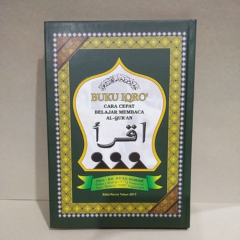 Buku IQRO' 1-6 Kertas HVS Berwarna Hard Cover