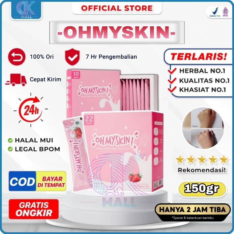 Oh My Skin Collagen Drink Minuman Badan Dan Pencerah Kulit BPOM