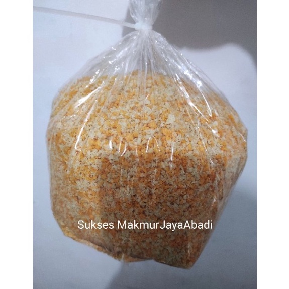 

[♠T38(] Bread crumb/tepung panir/tepung roti putih, mix, orange kemasan repack 1 kg. Kualitas TOP! Special Promo