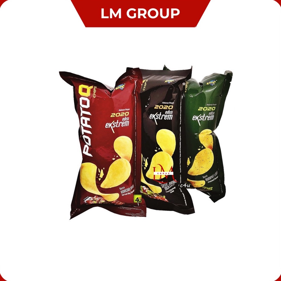 

[♢Y75&] Potato Q Chips Keripik Kentang 1 Pack Isi 10 pcs @28gr Trend roduct