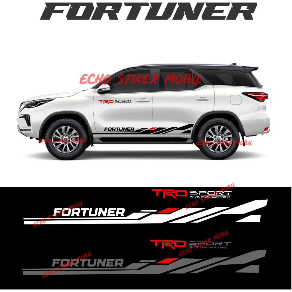 sticker stiker cuting mobil fortuner list bawah