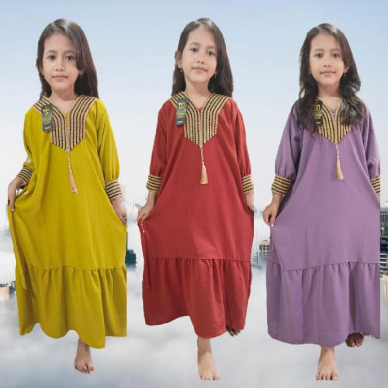 abaya anak / gamis anak kringkel terlaris 2026