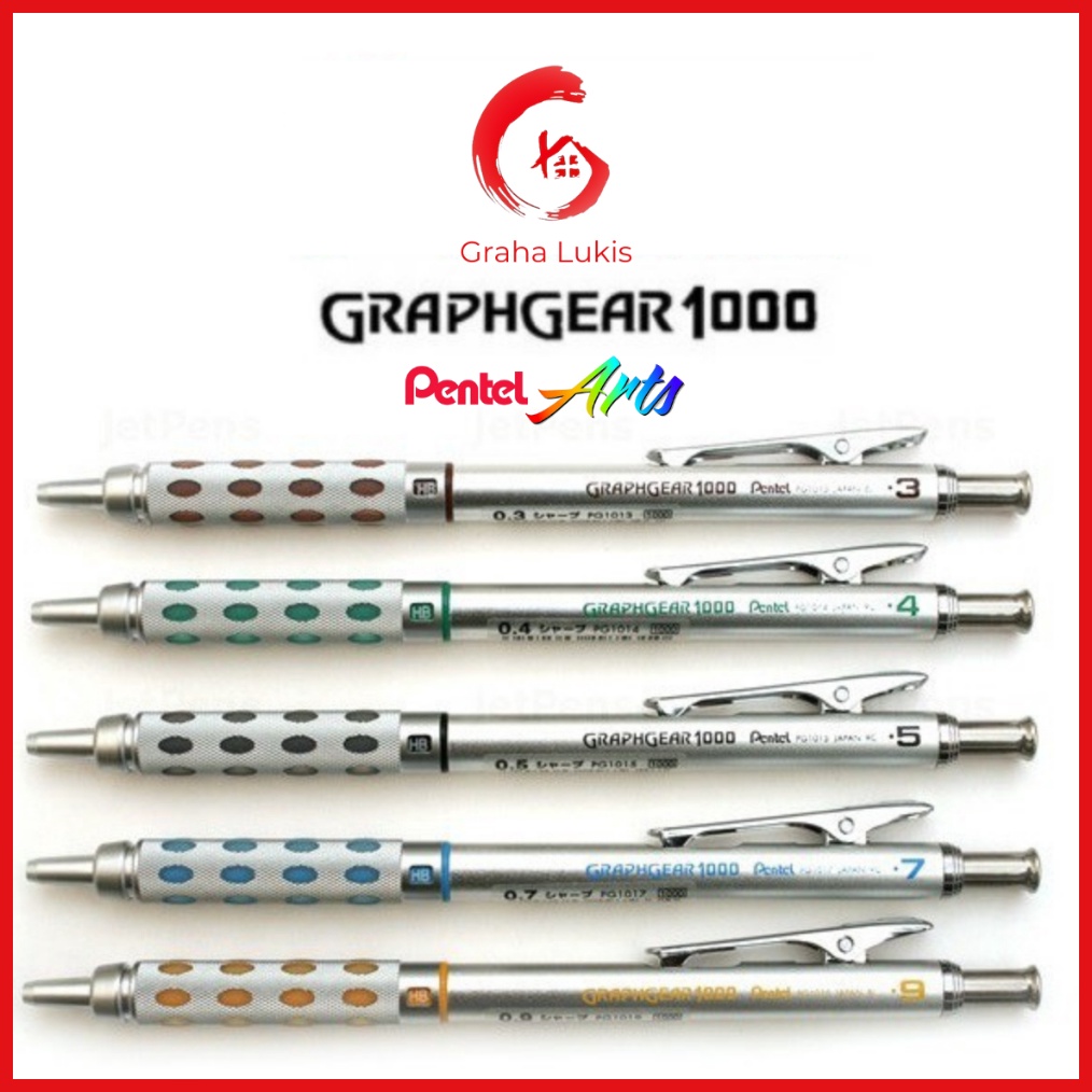

Terlaris Today Pentel Graph Gear 1000 Drafting Pencil - 0.3 / 0.5 / 0.7 / 0.9 mm !!