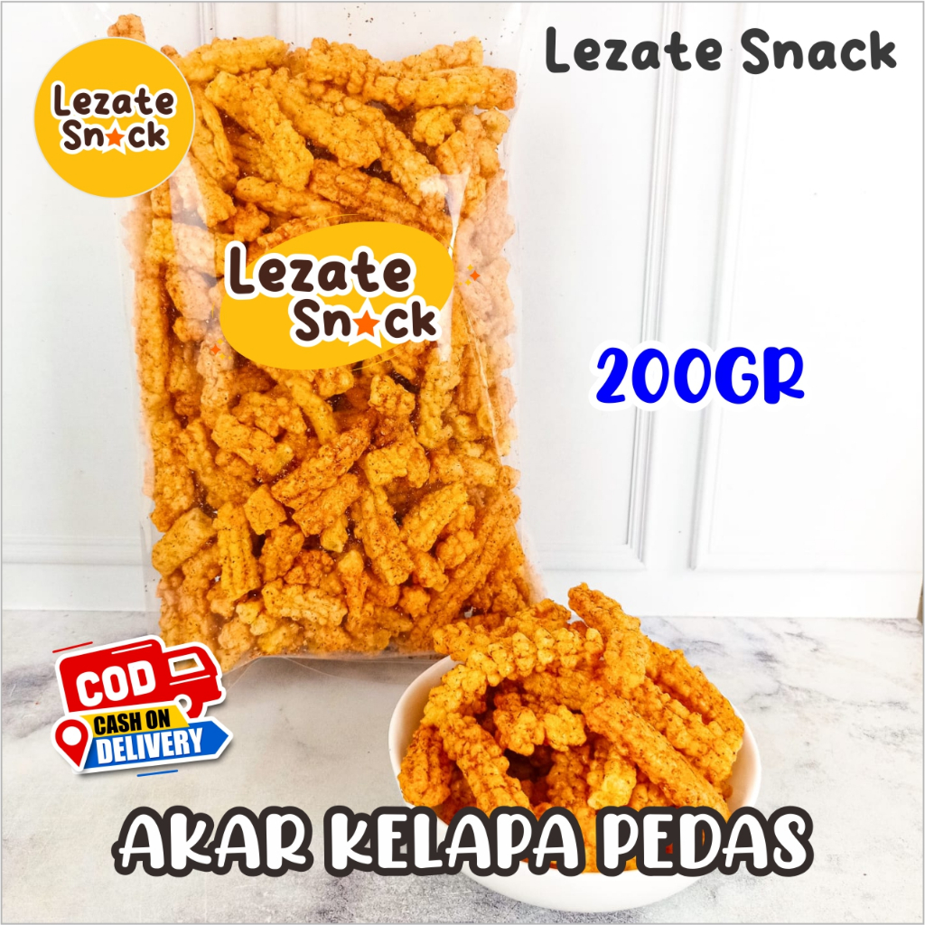 

Kerupuk Akar Kelapa Pedas 200GR Murah Enak Gurih / Krupuk Manggar Redas Jaat / Kerupuk Seblak Kecipir Reggae WAP SHOP