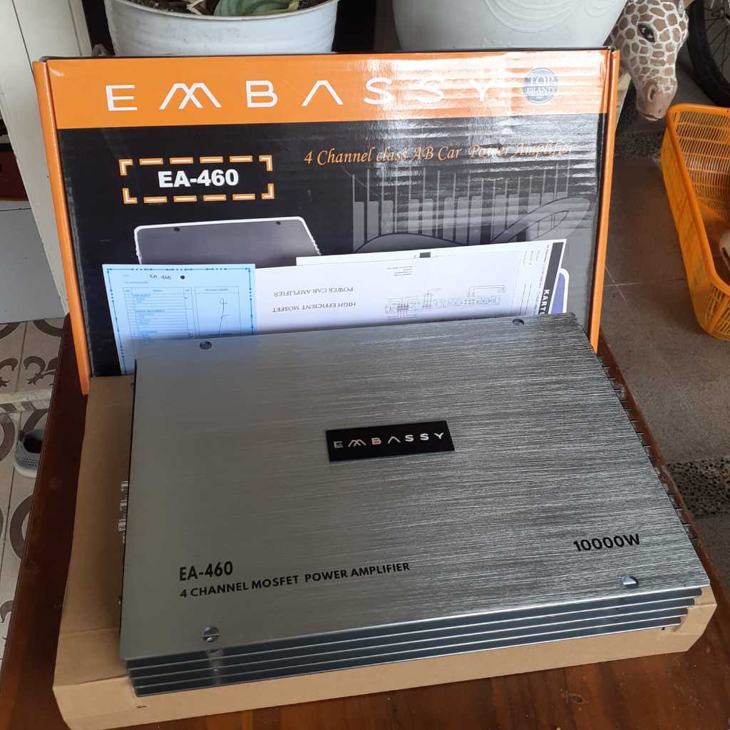 POWER AMPLIFIER AUDIO MOBIL 4 CHANNEL EMBASSY