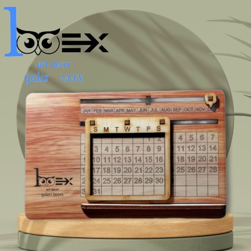 

Kalender Sepanjang Masa estetik seumur hidup Bahan kayu Full vernish