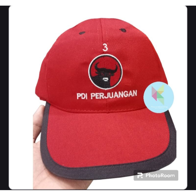 topi partai PDI perjuangan