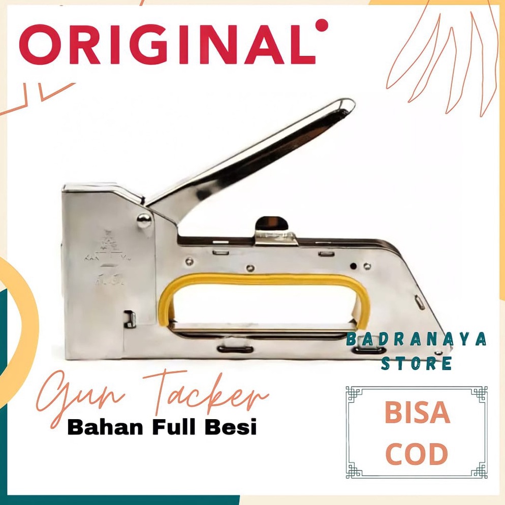 

[KODE 6PPE9] Stapler Tembak / Cekrekan / Pengokot / Hekter Gun Tacker / Staples Sofa, Staples Jok, Stepler Motor,