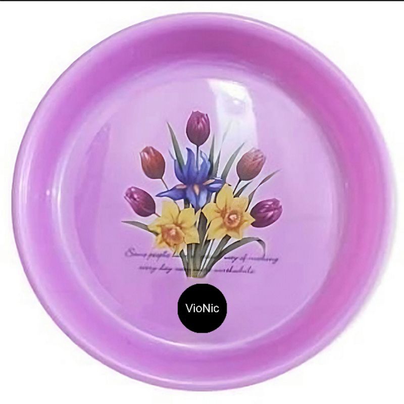 Nampan Plastik Bulat Baki Serbaguna Calista