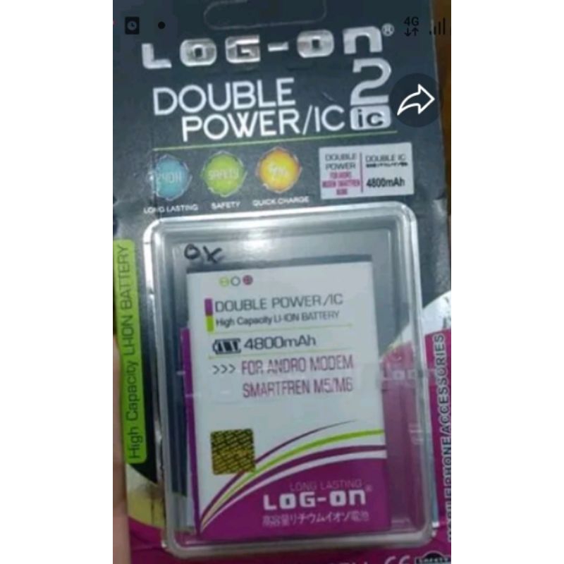 baterai modem smartfren m5/m6