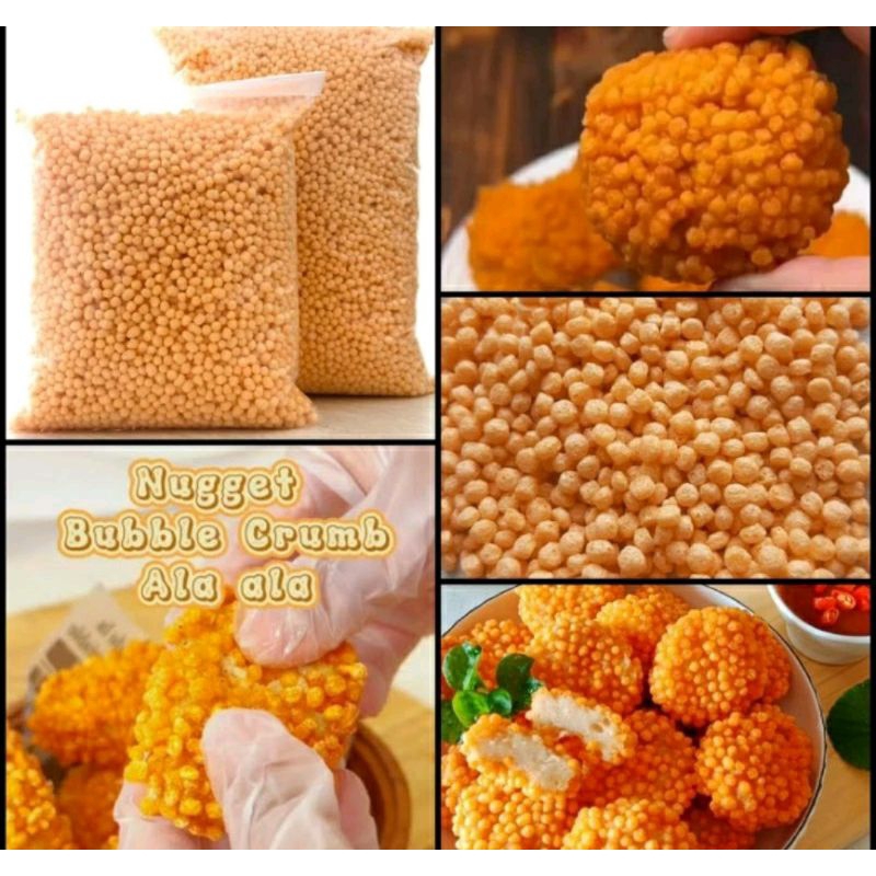 

MURAH BUBBLE CRUMB 100GR kemasan Repack / Tepung roti bulat / crispy bubble crumb nugget