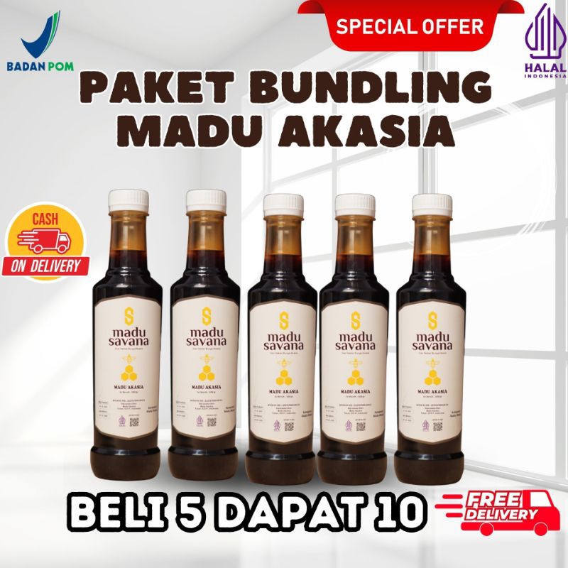 

Madu Hutan Akasia Nectar Bunga Alami - Paket 10 Botol