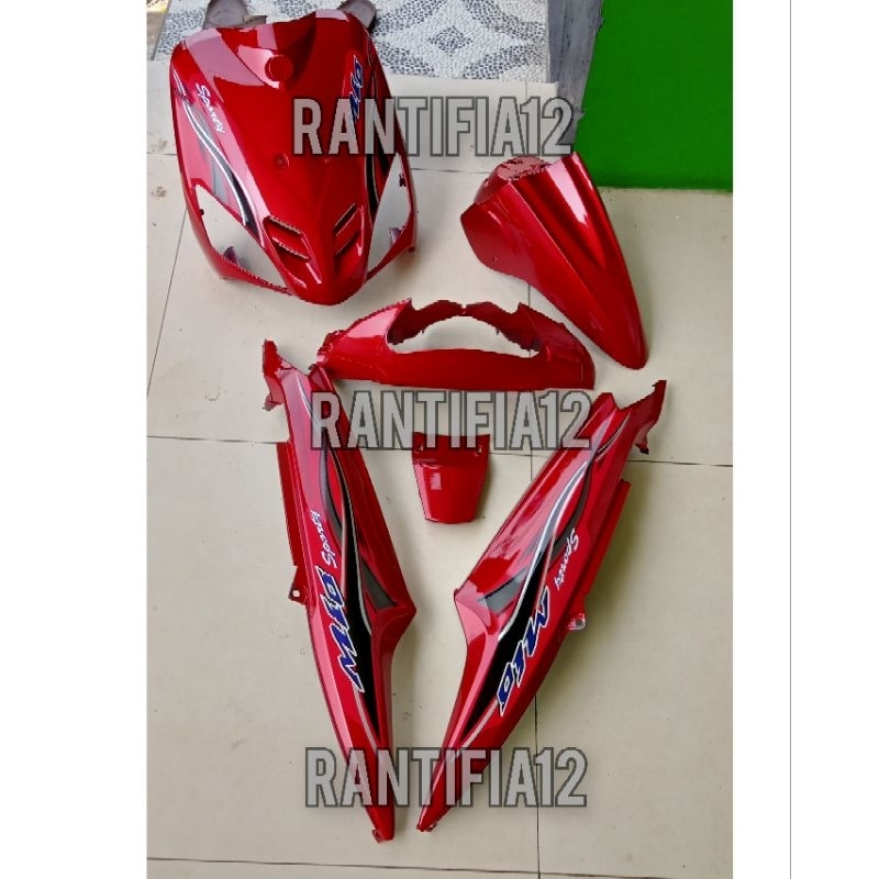 Body Mio Sporty Full Set Warna Merah Marun bodi motor Yamaha mio sporty Mio Lama