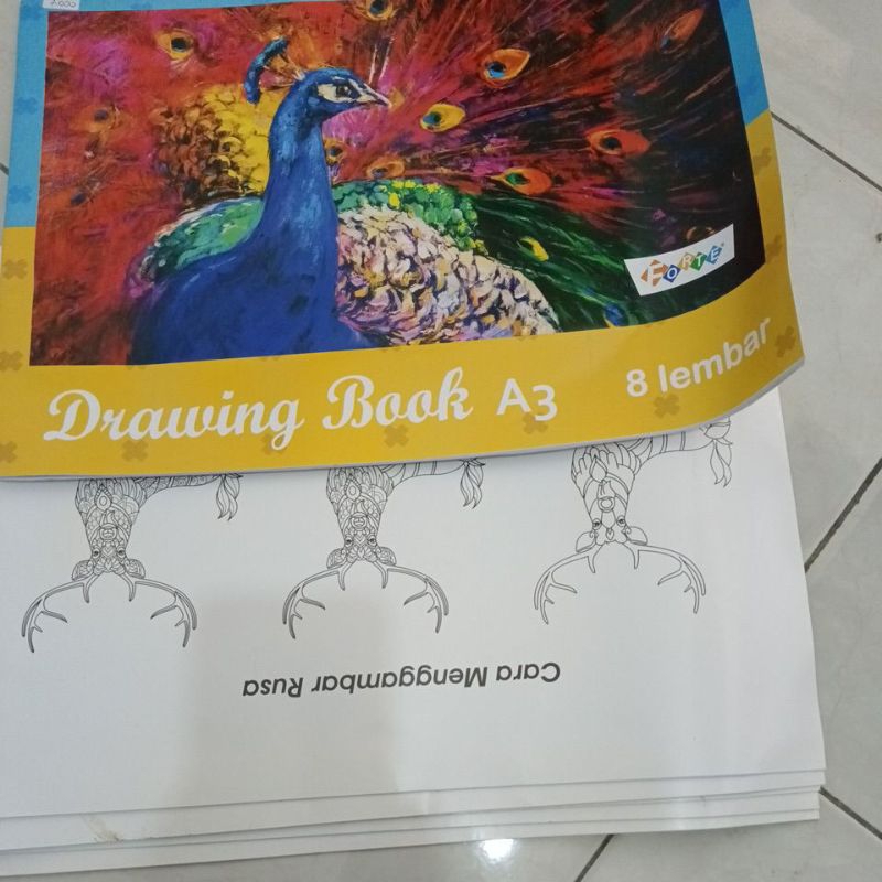 

Buku gambar jumbo A3 isi 8 lembar