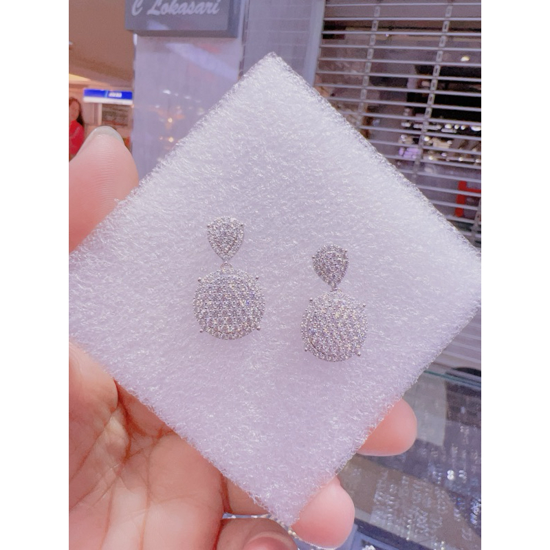 GIWANG FASHION DIAMOND LOOK WHITE GOLD EMAS ASLI 17k 5.8gram
