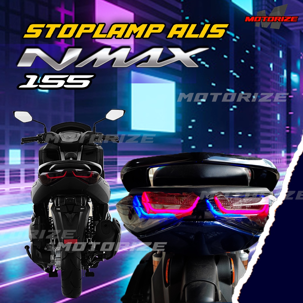 Lampu Alis Stoplamp Nmax New 2020 2021 2022 2023 Lampu LED Belakang Rem Stop Stoplamp Variasi Senja 