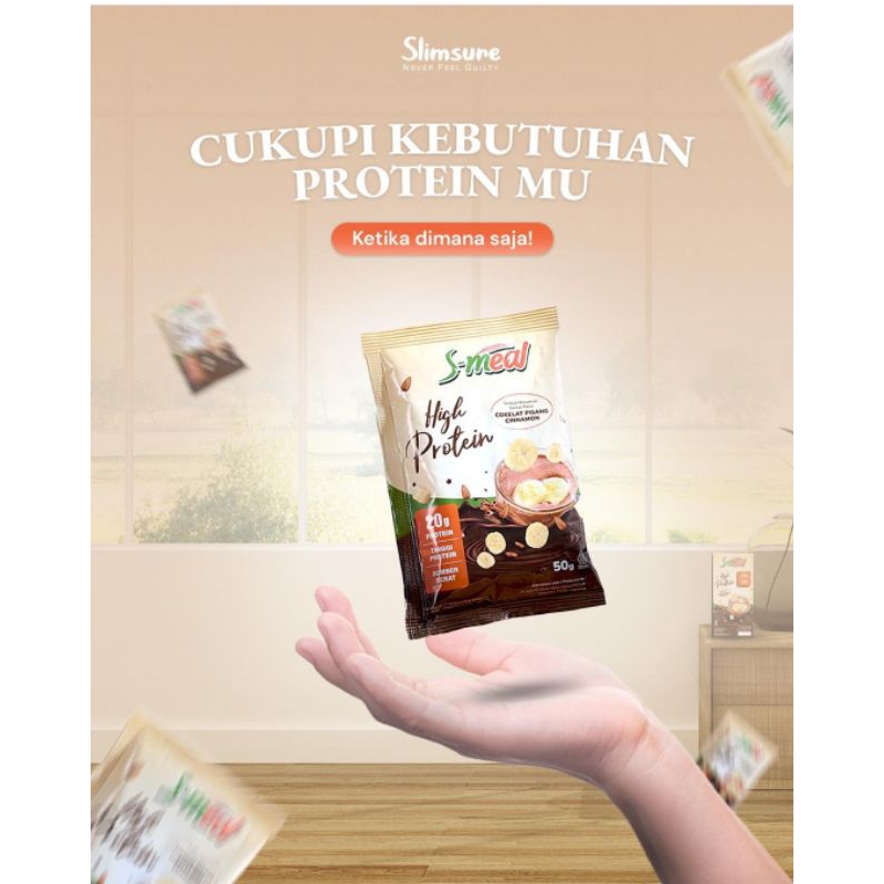 

S Meal Chocolate Banana Cinnamon Super Food High Protein eceran sachet