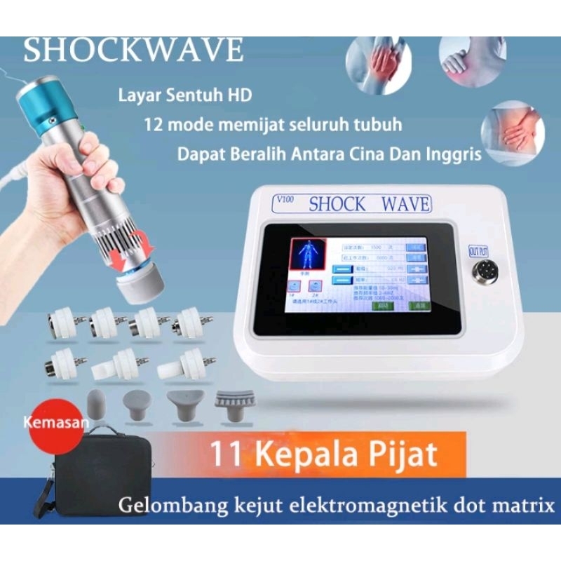 ALAT FISIOTERAPI SHOCKWAVE MOSCASYNC PAIN RELIEF THERAPY ESWT V100