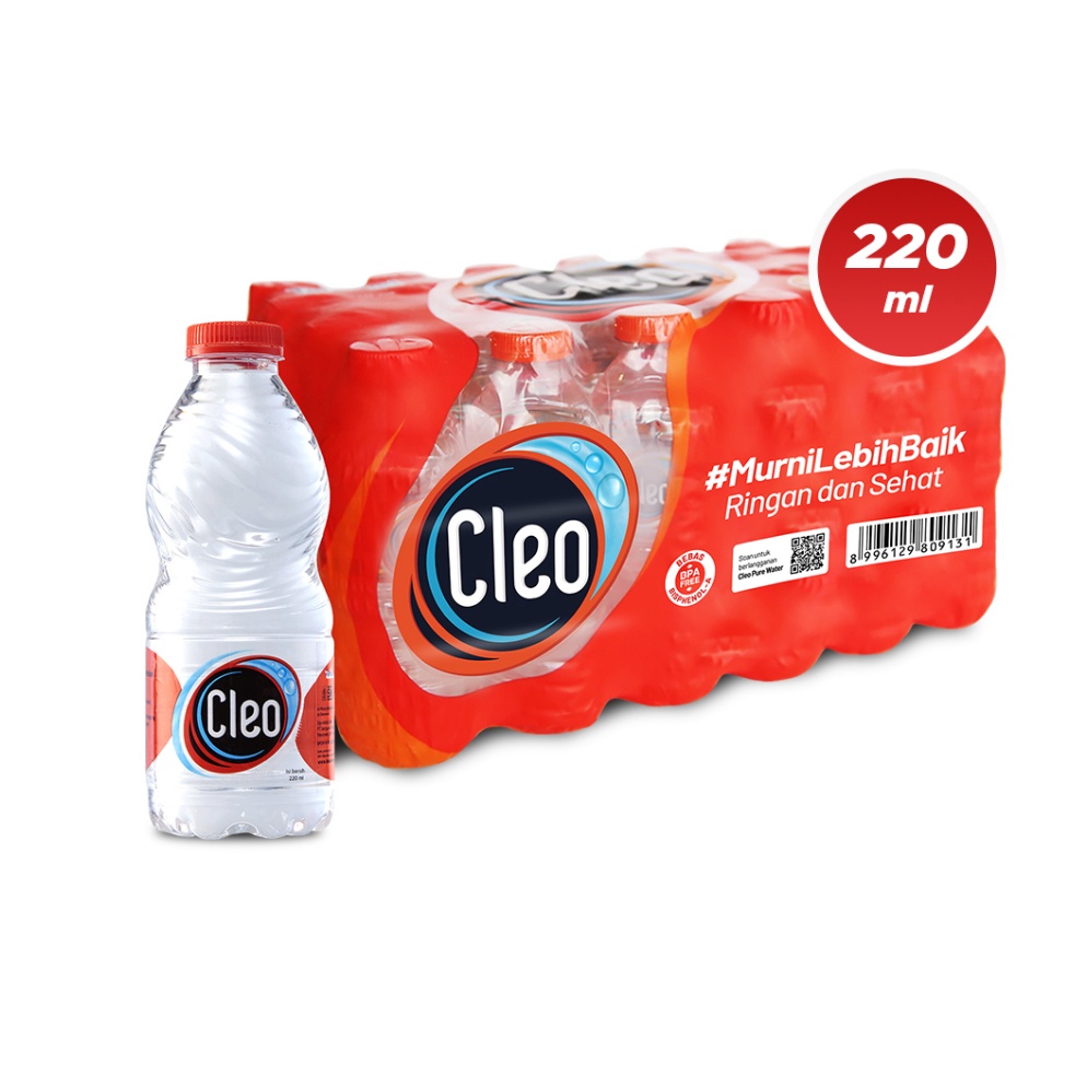 

Diju@l Mur4h Cleo Air Mineral 220ml (1 Pack isi 24) Murah Meriah