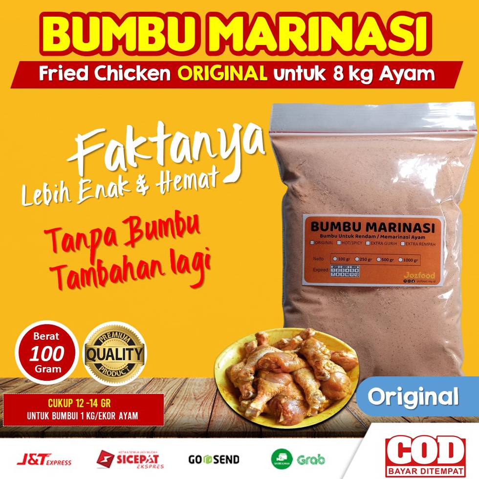 

Re4dy Bumbu Marinasi Fried Chicken dan Ayam Geprek Praktis Tanpa Bumbu Tambahan Lagi Sunshine