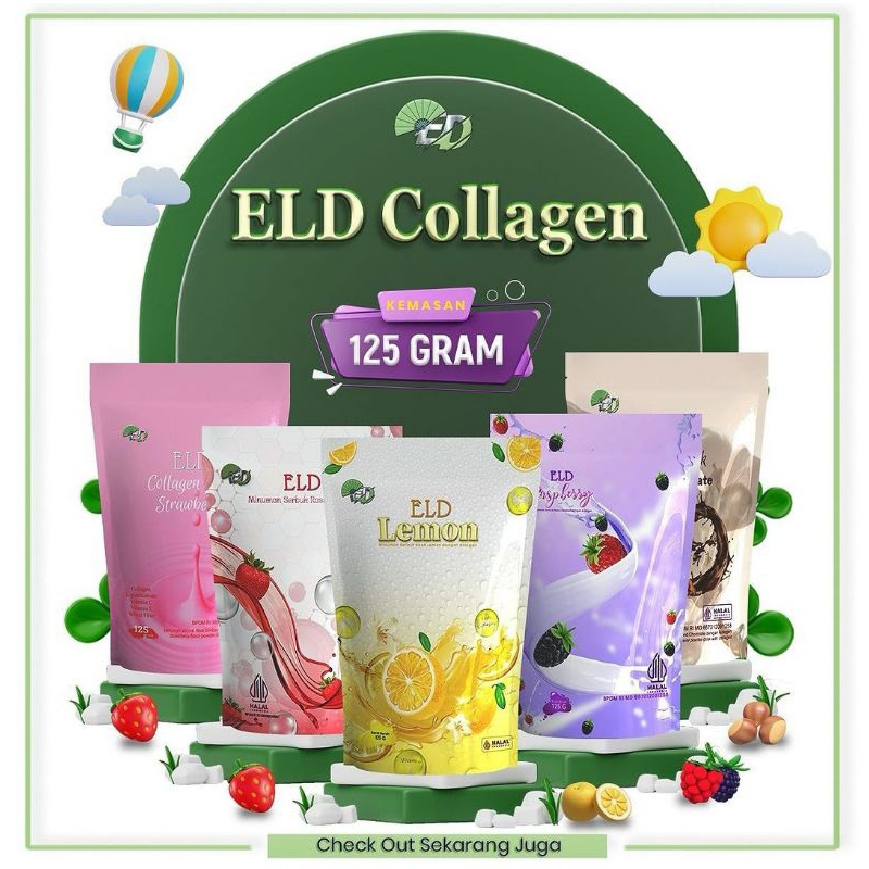 

ELD COLAGEN DRINK RASA STRAWBERRY/RAPSBERRY/LEMON