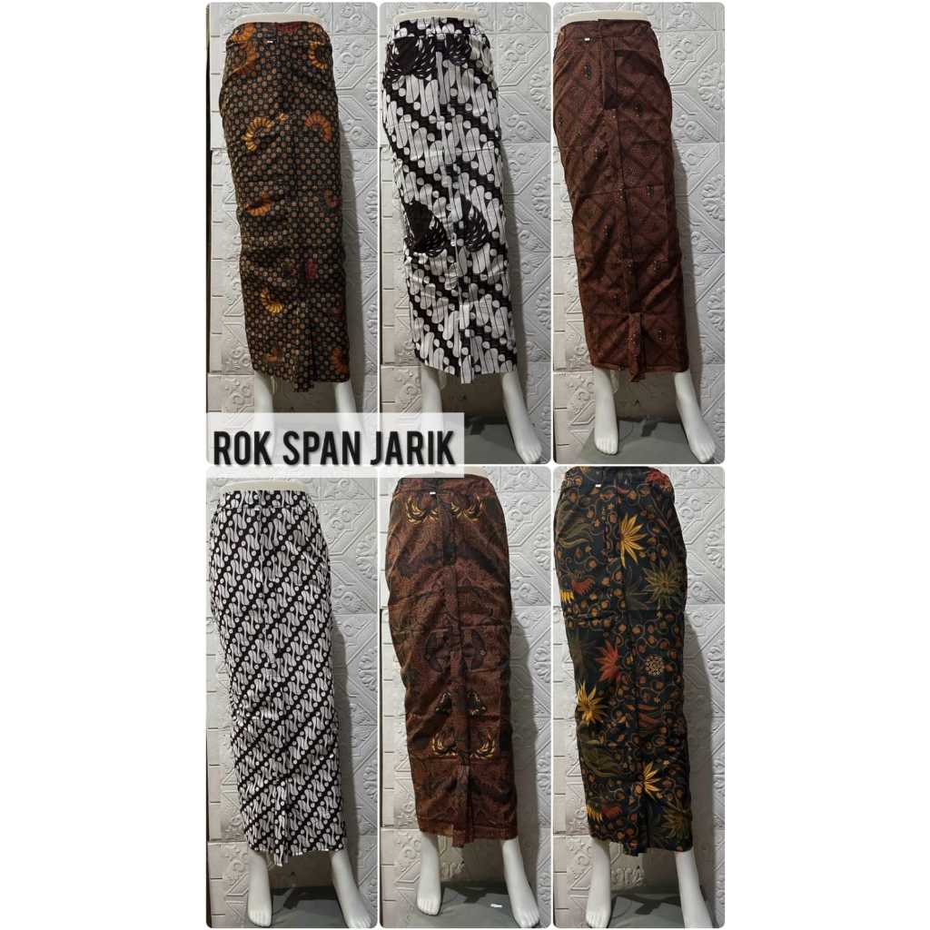 FLASH SALE ROK SPAN WIRU BATIK KATUN JARIH RESLETING DEPAN