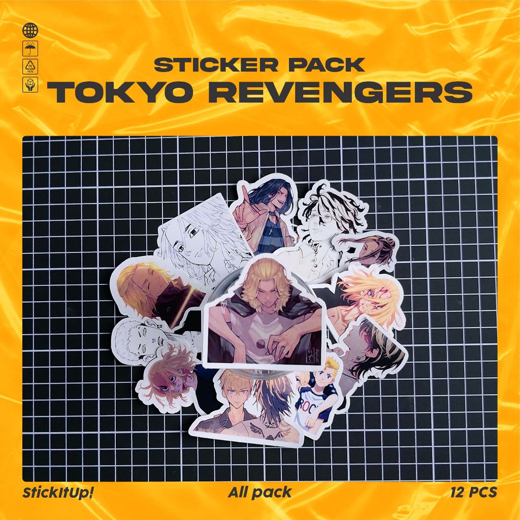 

COD✨ StickItUp Stiker Pack Anime Tokyo Revengers Lucu Keren Untuk Koper Laptop Skateboard